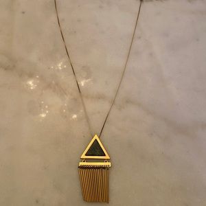 Madewell gold and marble necklace